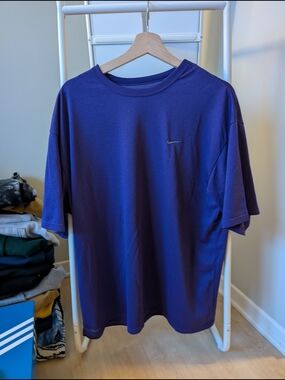 Nike Men's Purple Crew Neck Short Sleeve T‑Shirt